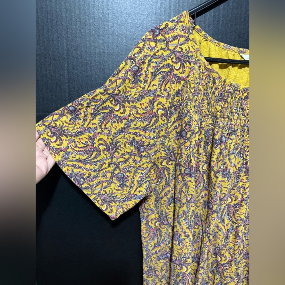 🏜️Lucky Brand Short Sleeve AOP Top - Picture 4 of 10